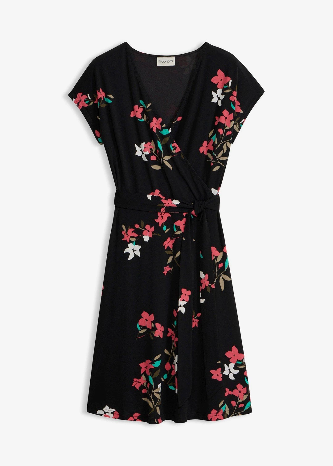 Robe en jersey style portefeuille