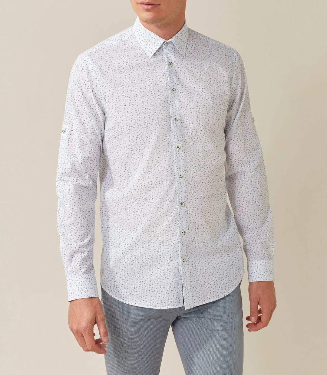 IZAC - Chemise casual blanche ''Tiser''