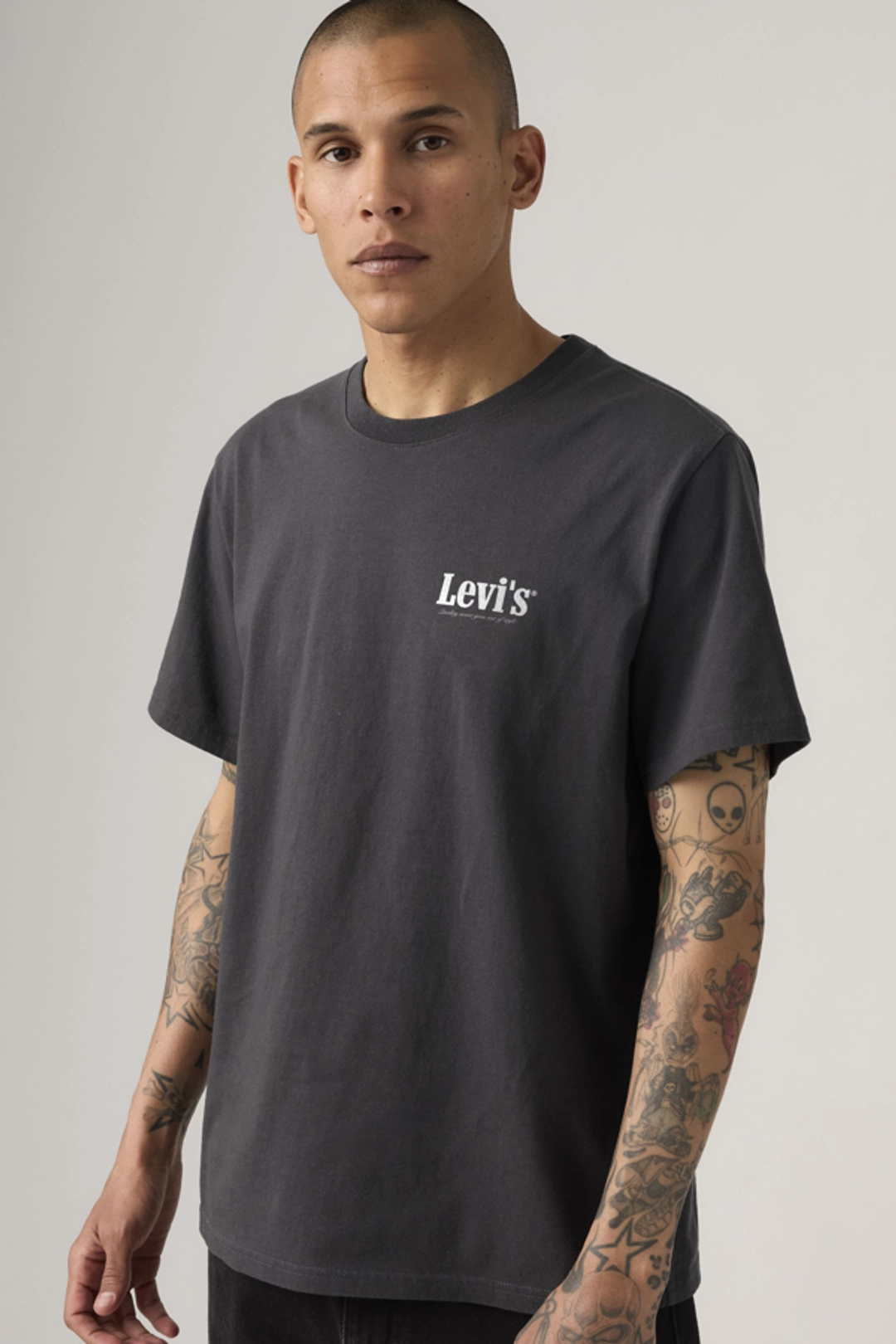 Levi's T Shirt Graphique Relaxed - Homme - Noir / Jet Black - 2XL