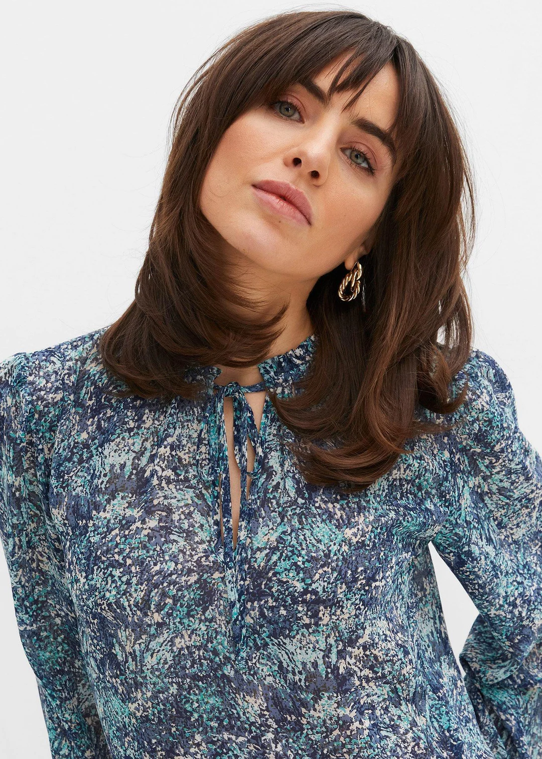 Blouse avec lien à l’encolure