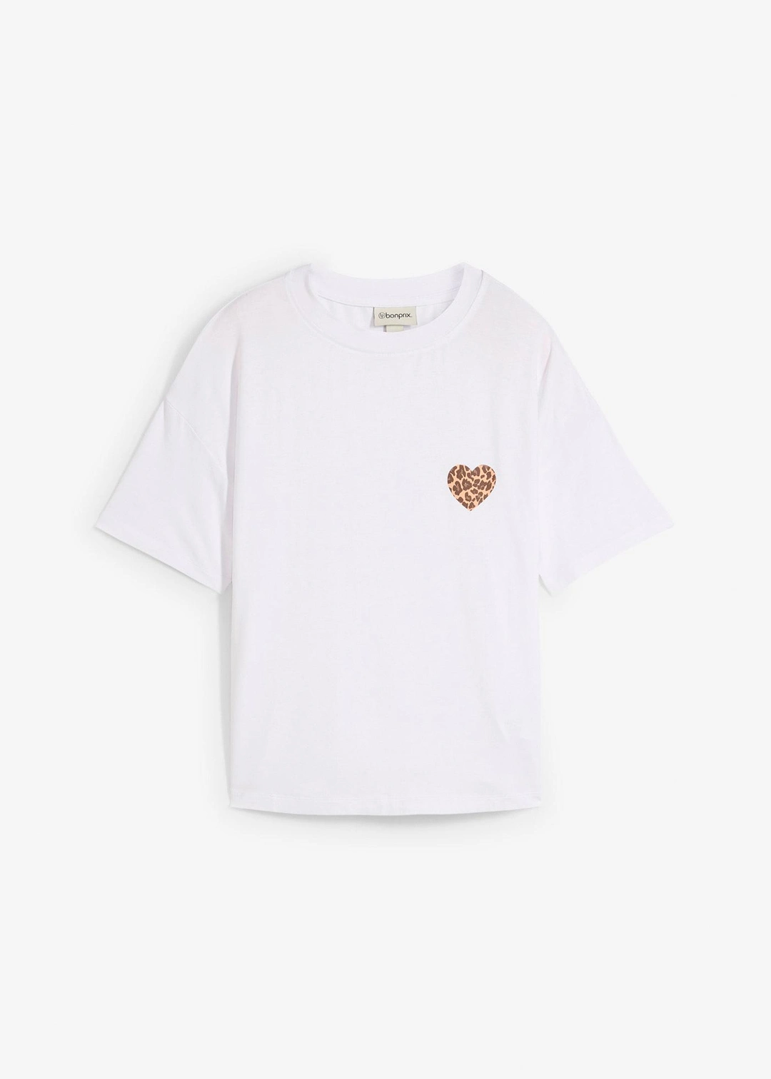 T-shirt raccourci à épaules descendues