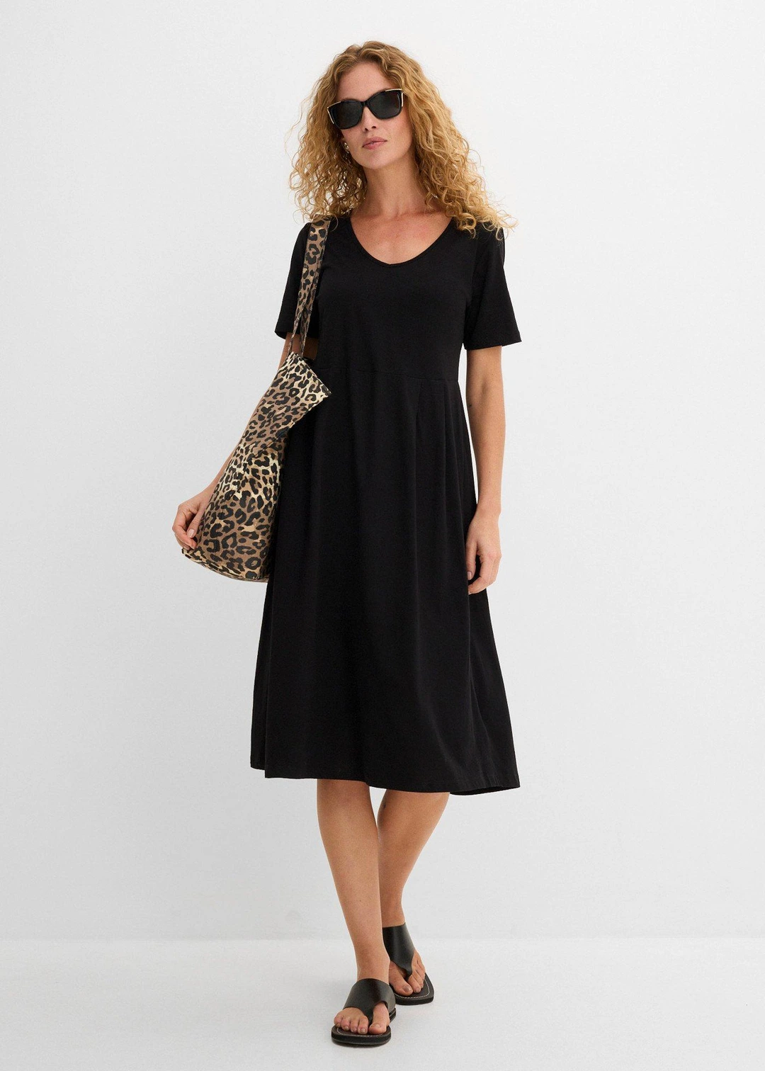 Robe midi en jersey coton - 2
