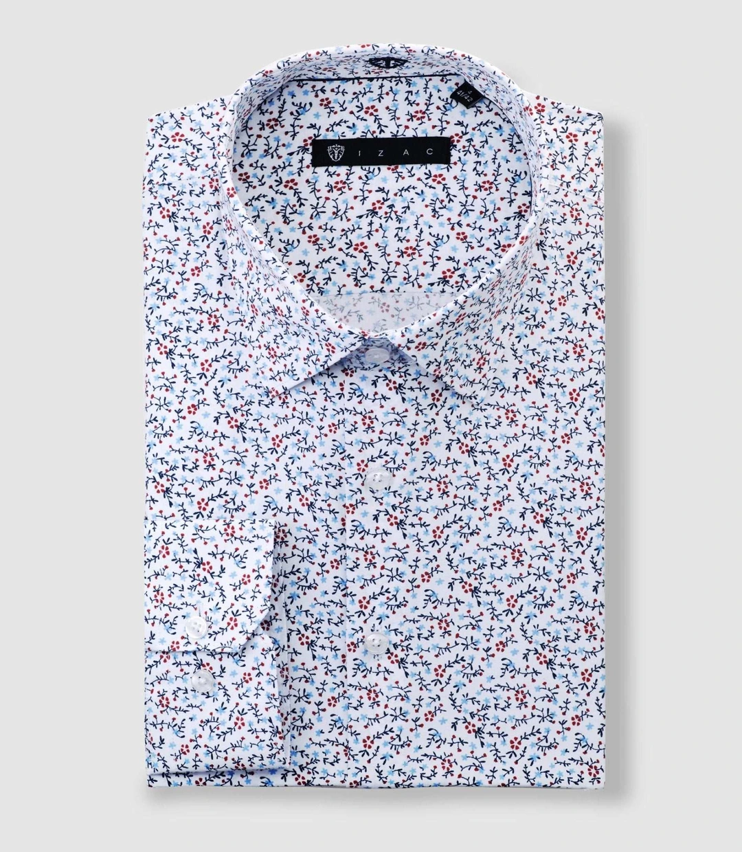 IZAC - Chemise à imprimé floral blanc ''Darylout''