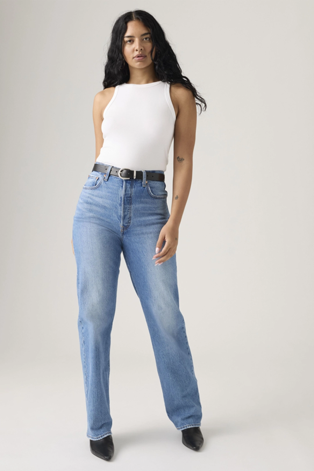 Levi's Jean Ribcage Longueur NorHomme - Femme - Bleu / Apply Now - 34X32
