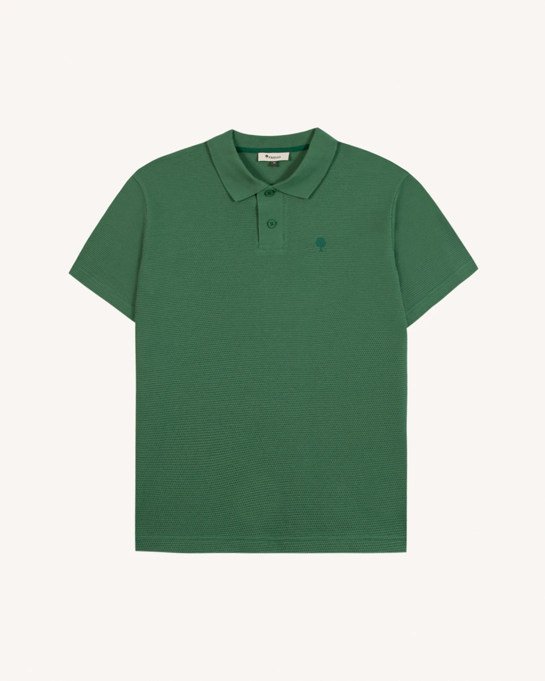 Polo vert sapin coton - MONTGE - 2