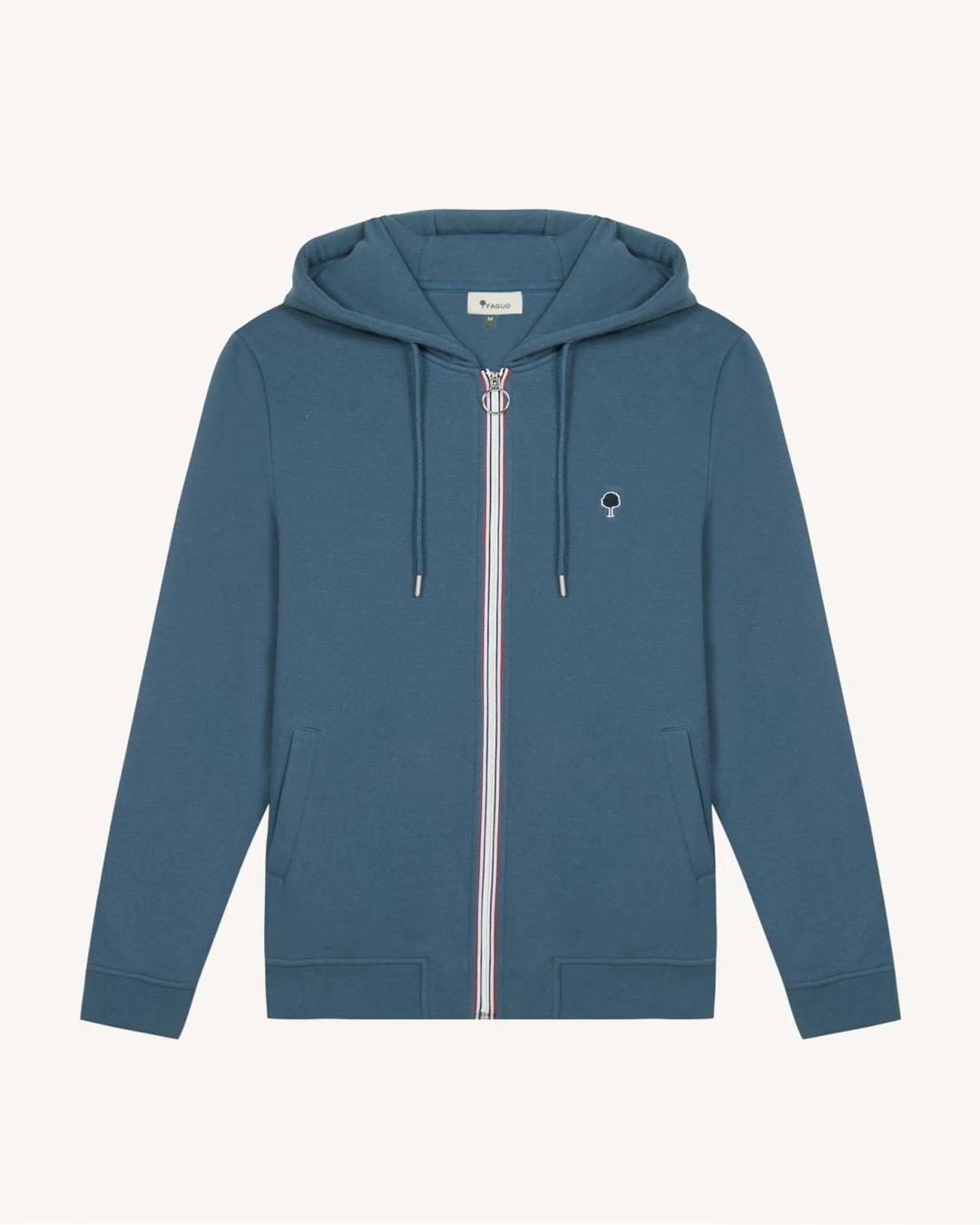 Sweat zippé bleu gris - MESNIL - 2