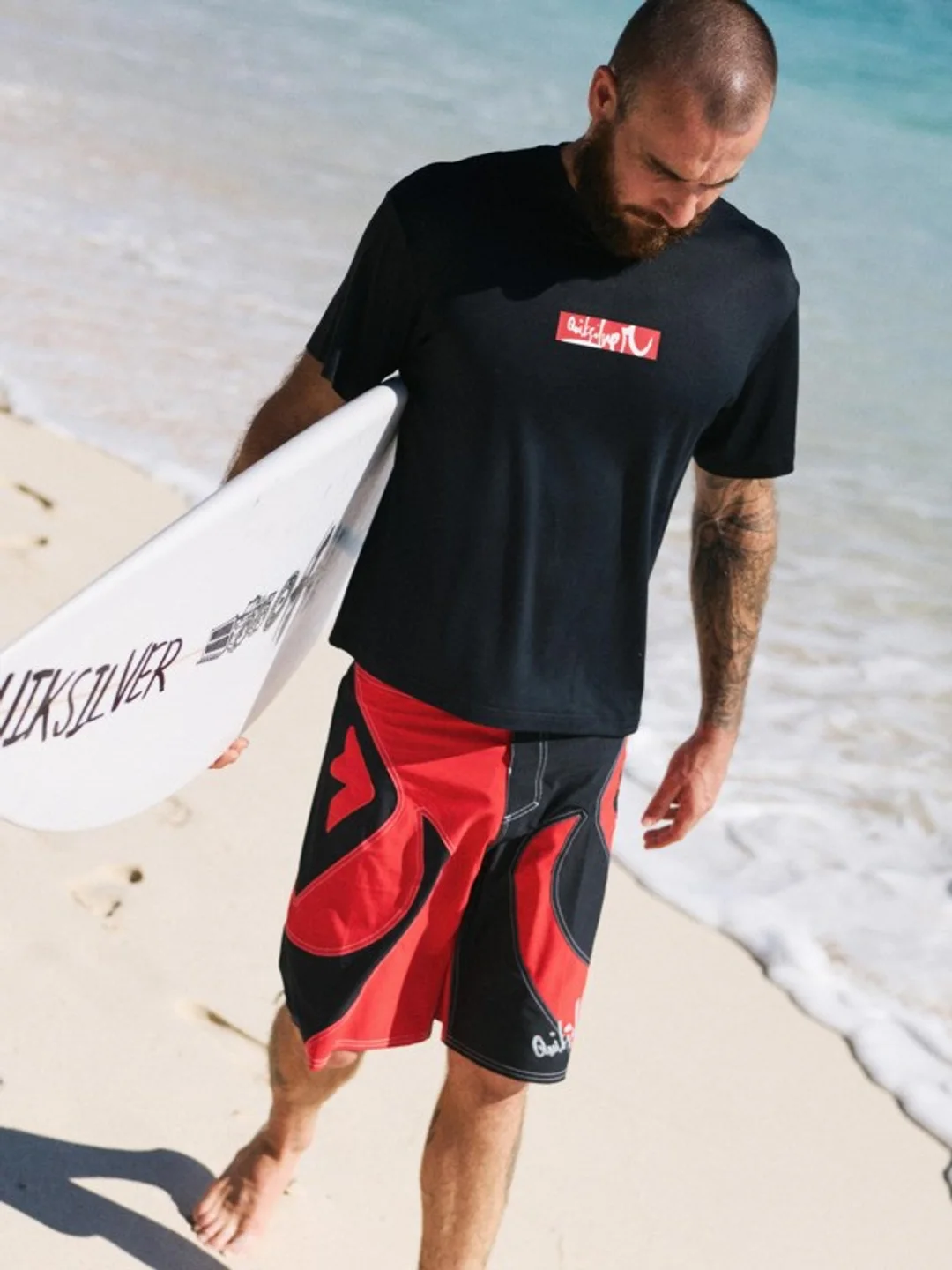 YG Impaired Surf - T-shirt de surf à manches courtes pour Homme Noir