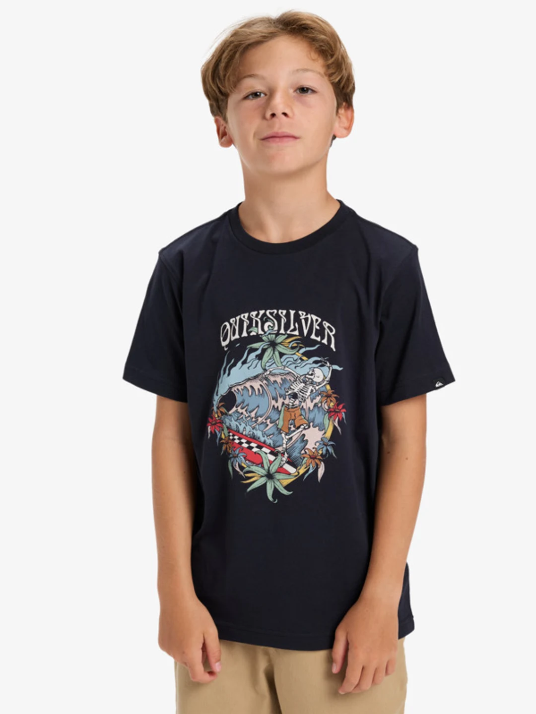 Ev In Waves - T-Shirt à manches courtes pour Garçon 8-16 ans Noir