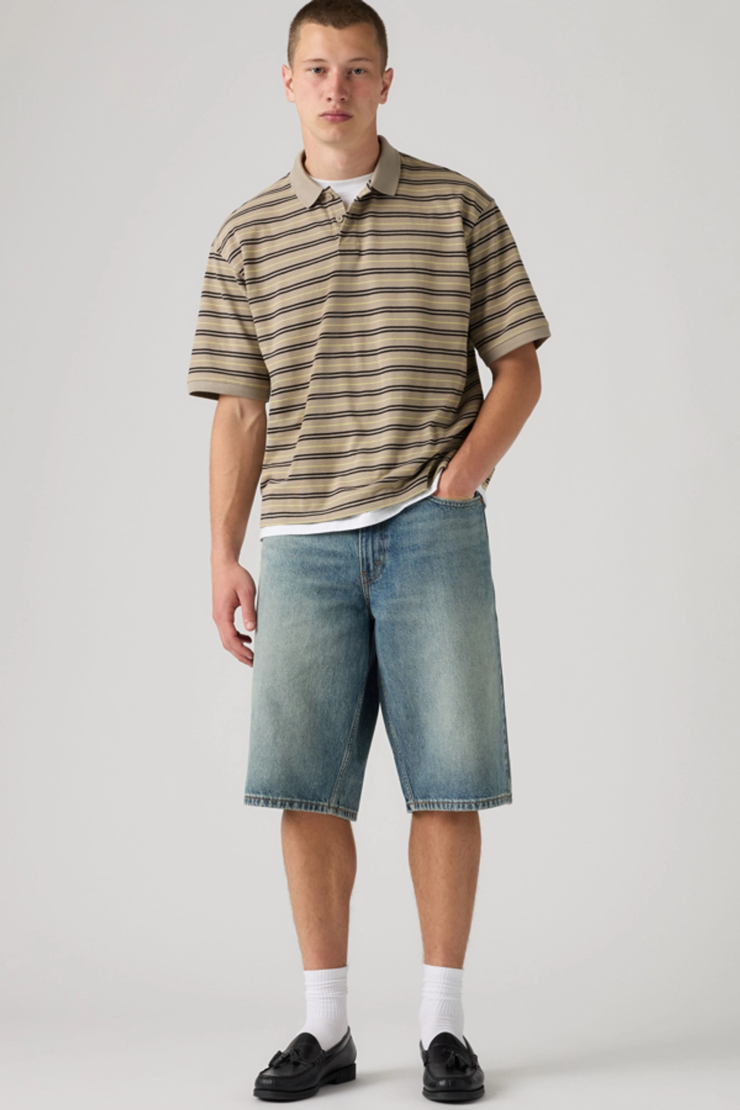 Levi's Short 470 Baggy - Homme - Bleu / Night Run - 36