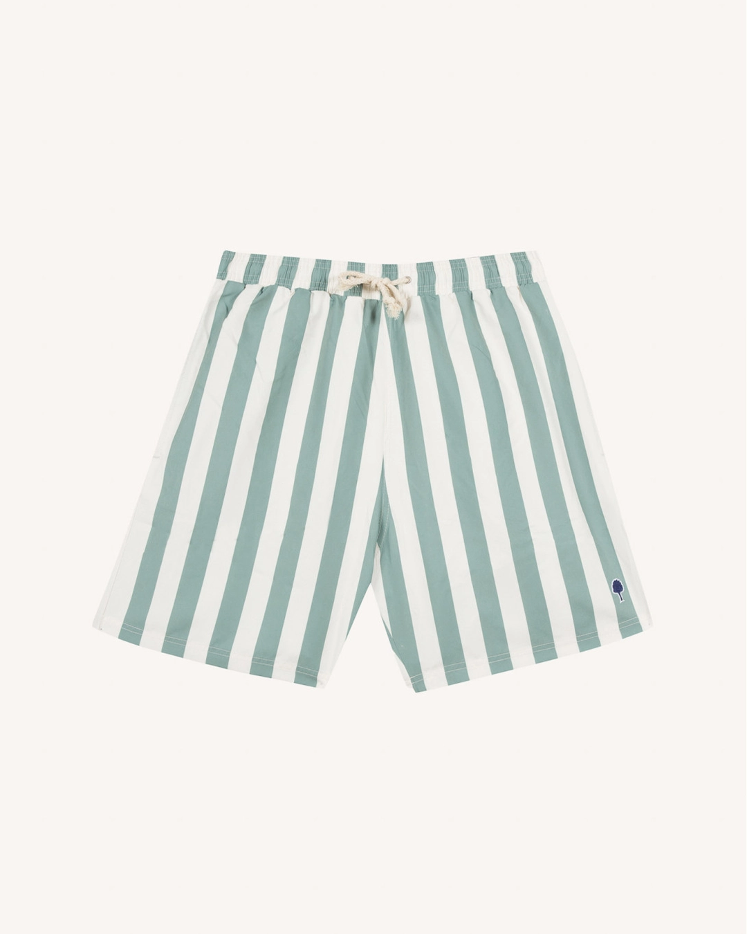 Short de bain vert et écru - MIMIZAN - 2