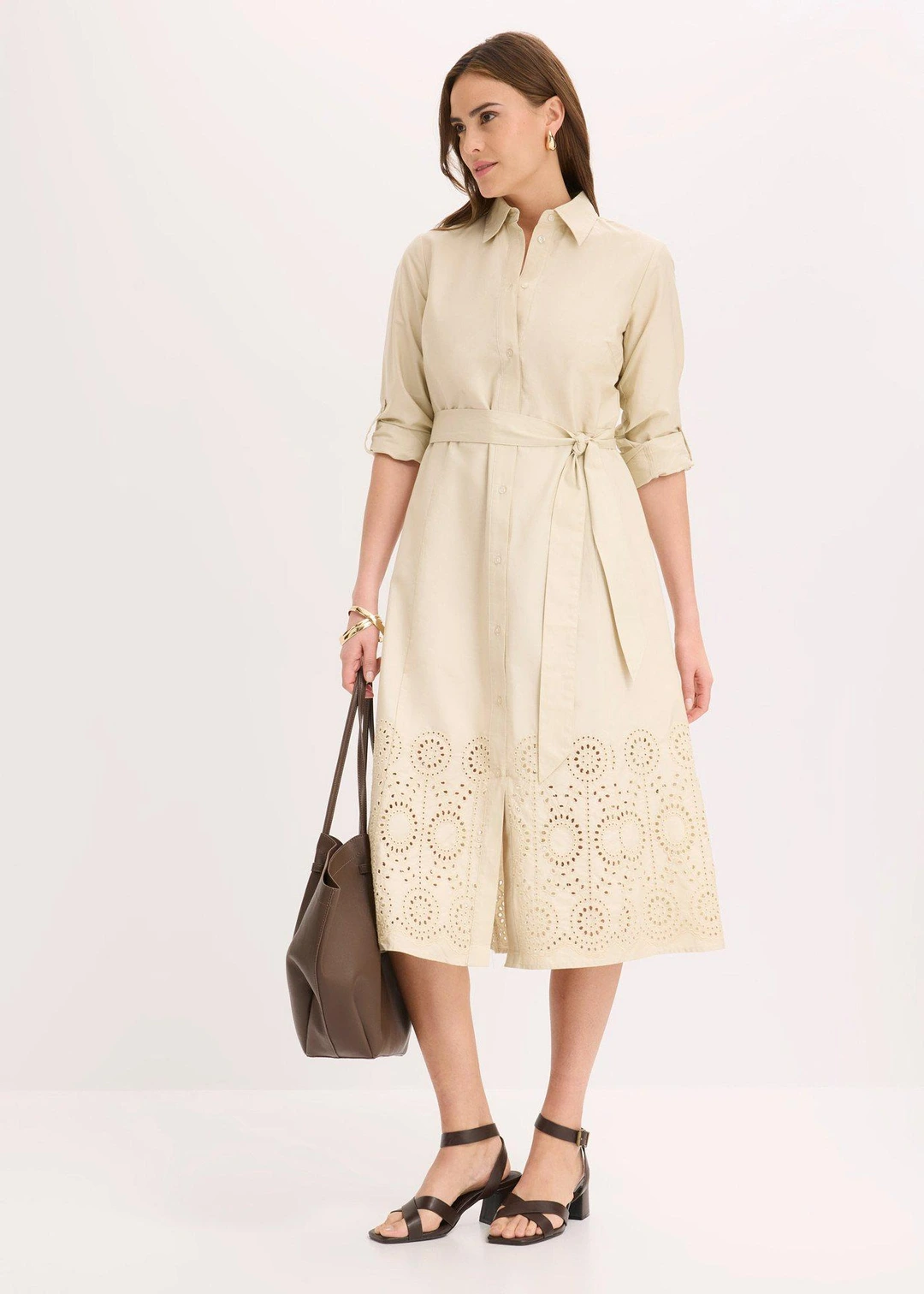 Robe-chemise avec broderies anglaises - 2