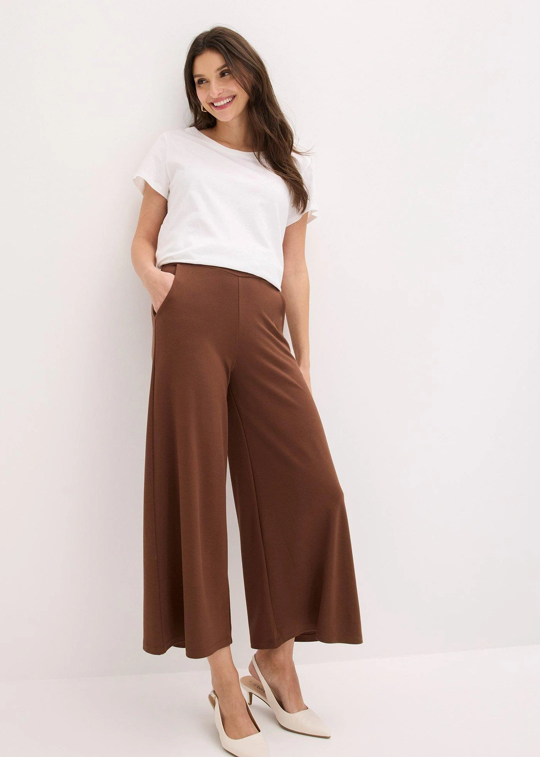 Jupe-culotte en viscose majoritaire - 2