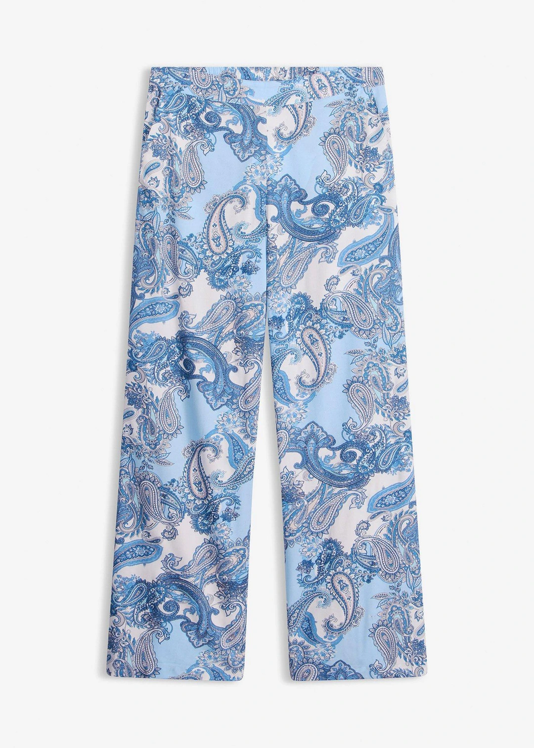 Pantalon imprimé en viscose fluide