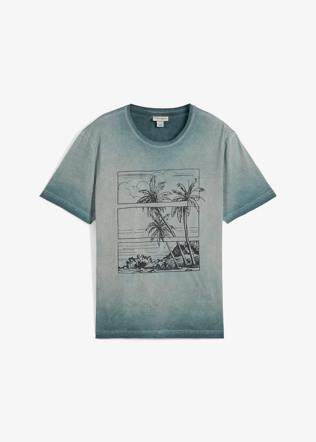 T-shirt aspect délavé en coton