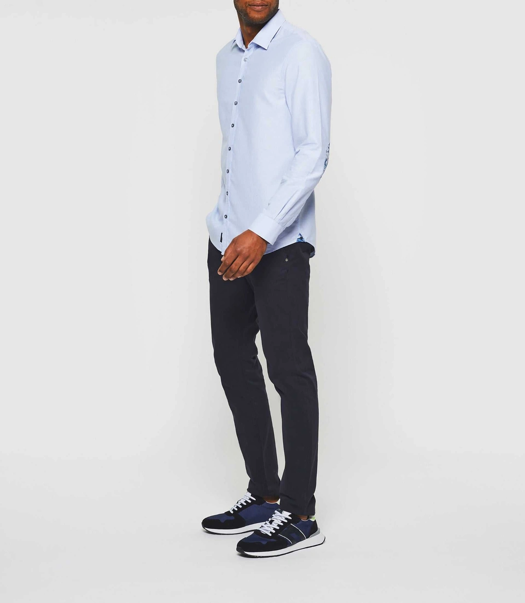 IZAC - Chemise casual bleu ciel ''Keo''