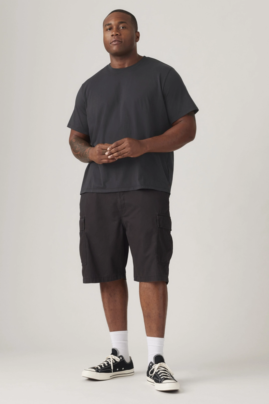 Levi's Carrier Cargo Shorts (Big & Tall) - Homme - Noir / Meteorite Lightweight - 50