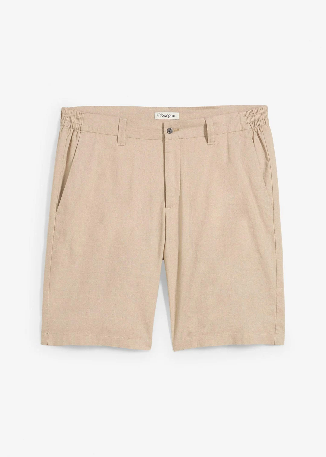 Bermuda chino en lin mélangé, Regular