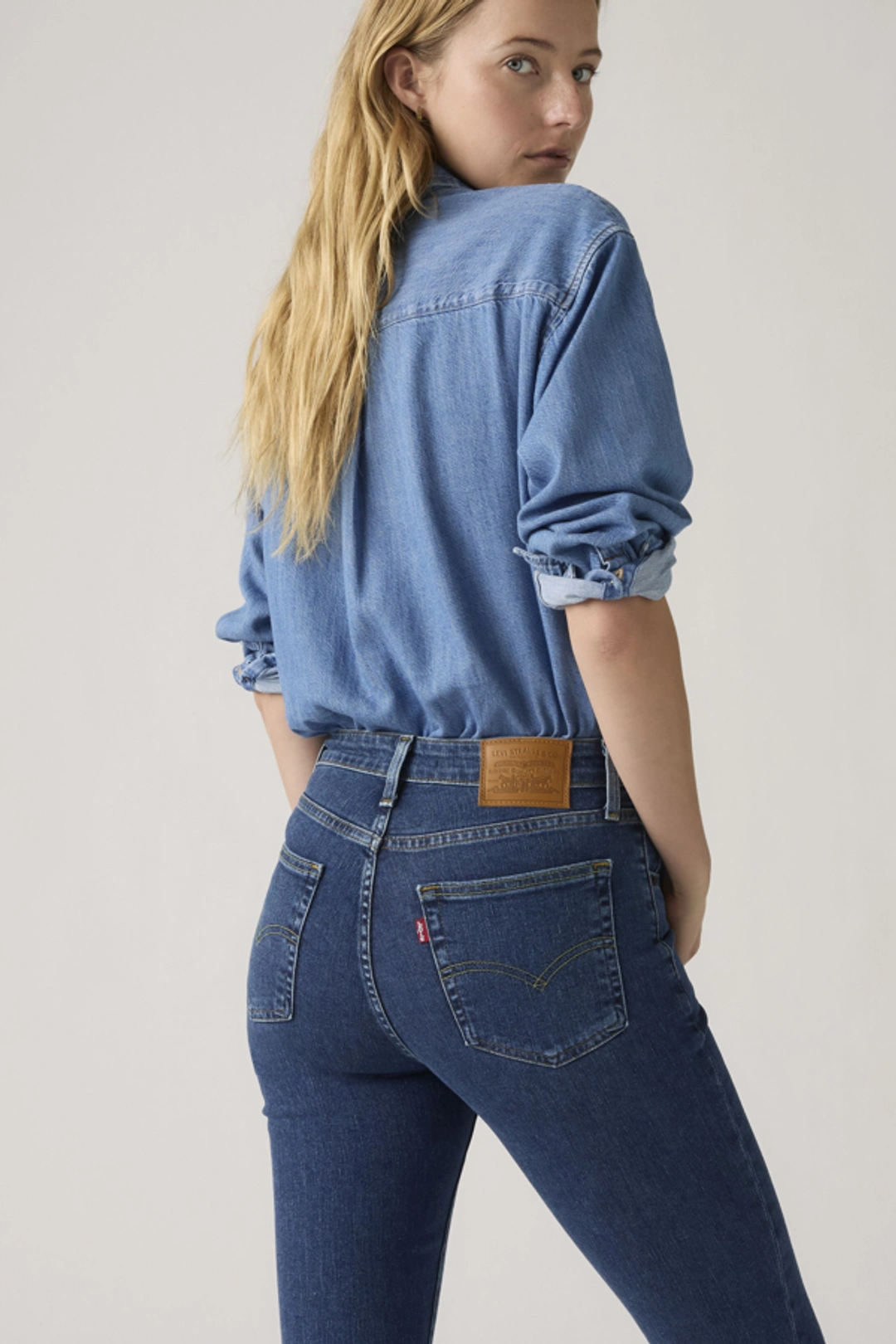 Levi's Jean 725 Taille Haute Bootcut - Femme - Bleu / Dark Indigo Worn In - 32X32 - 2