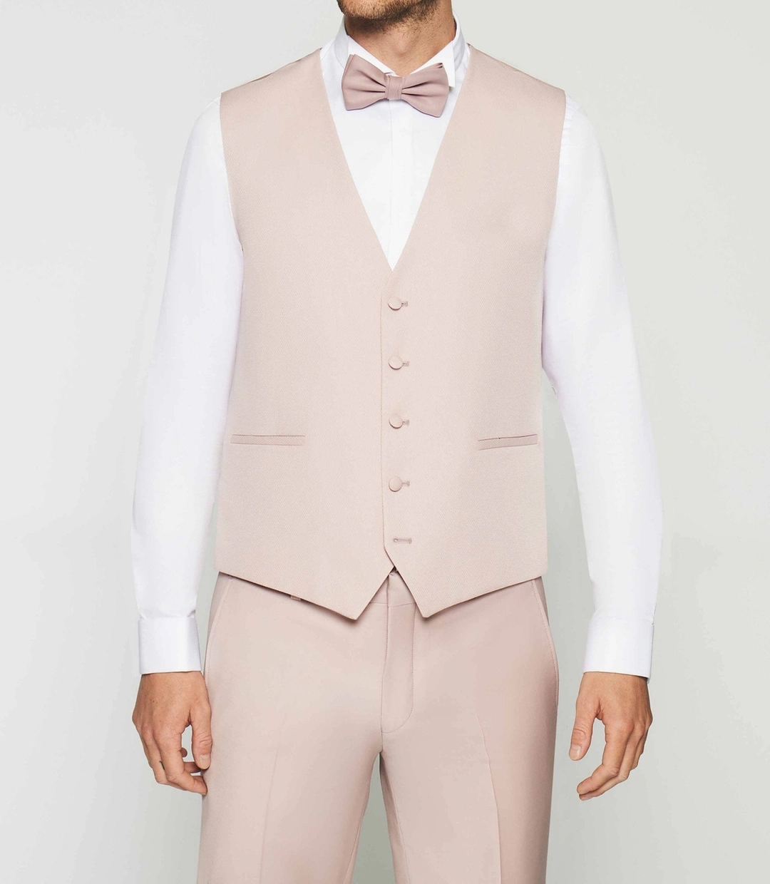 IZAC - Gilet de costume rose JOLIE