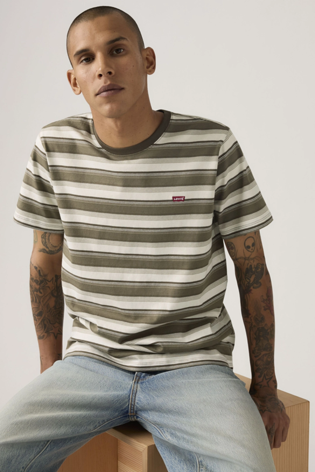 Levi's T Shirt Original Housemark - Homme - Rouge / Oxblood Red - 2XL