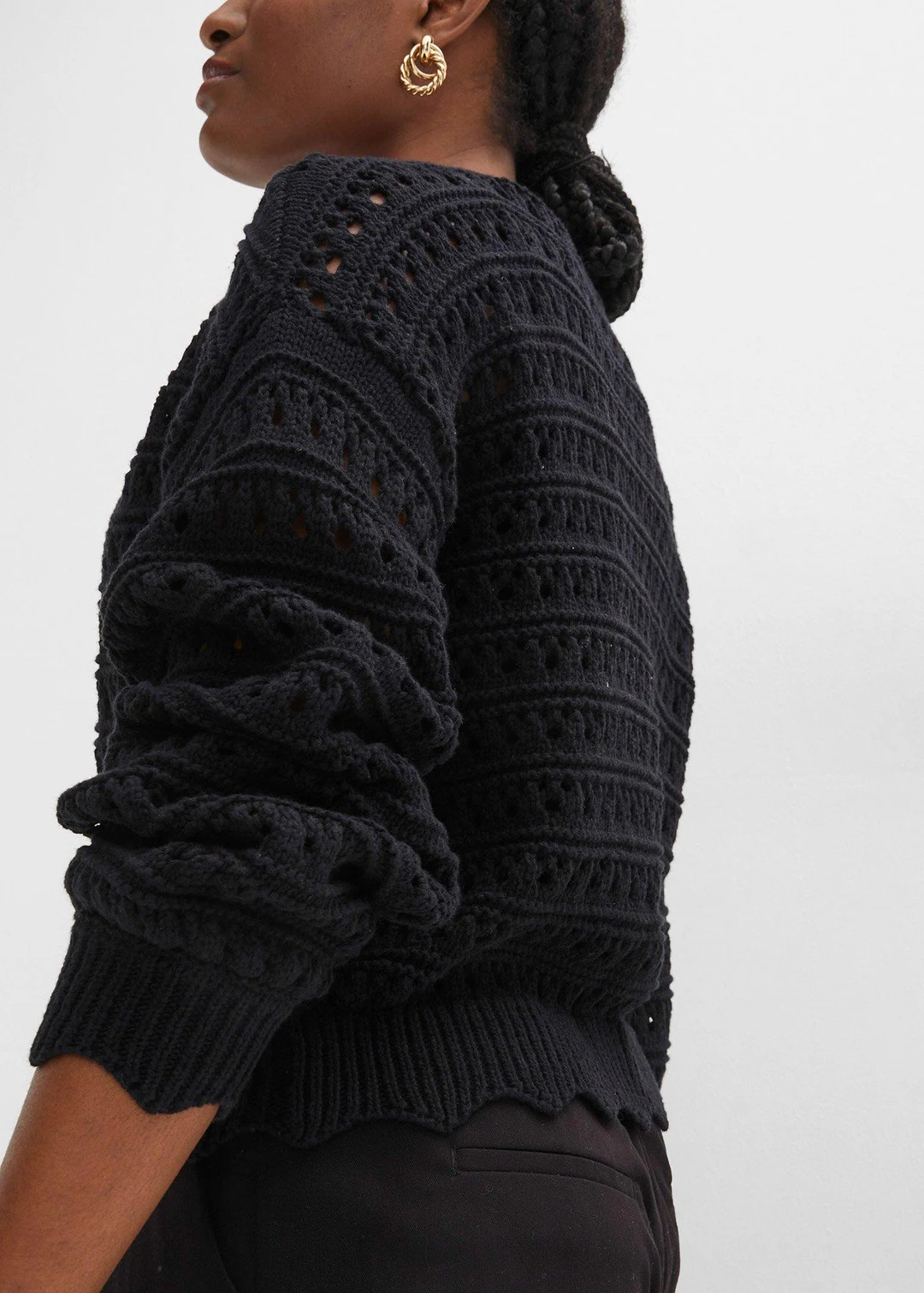 Cardigan ajouré 100% coton - 3