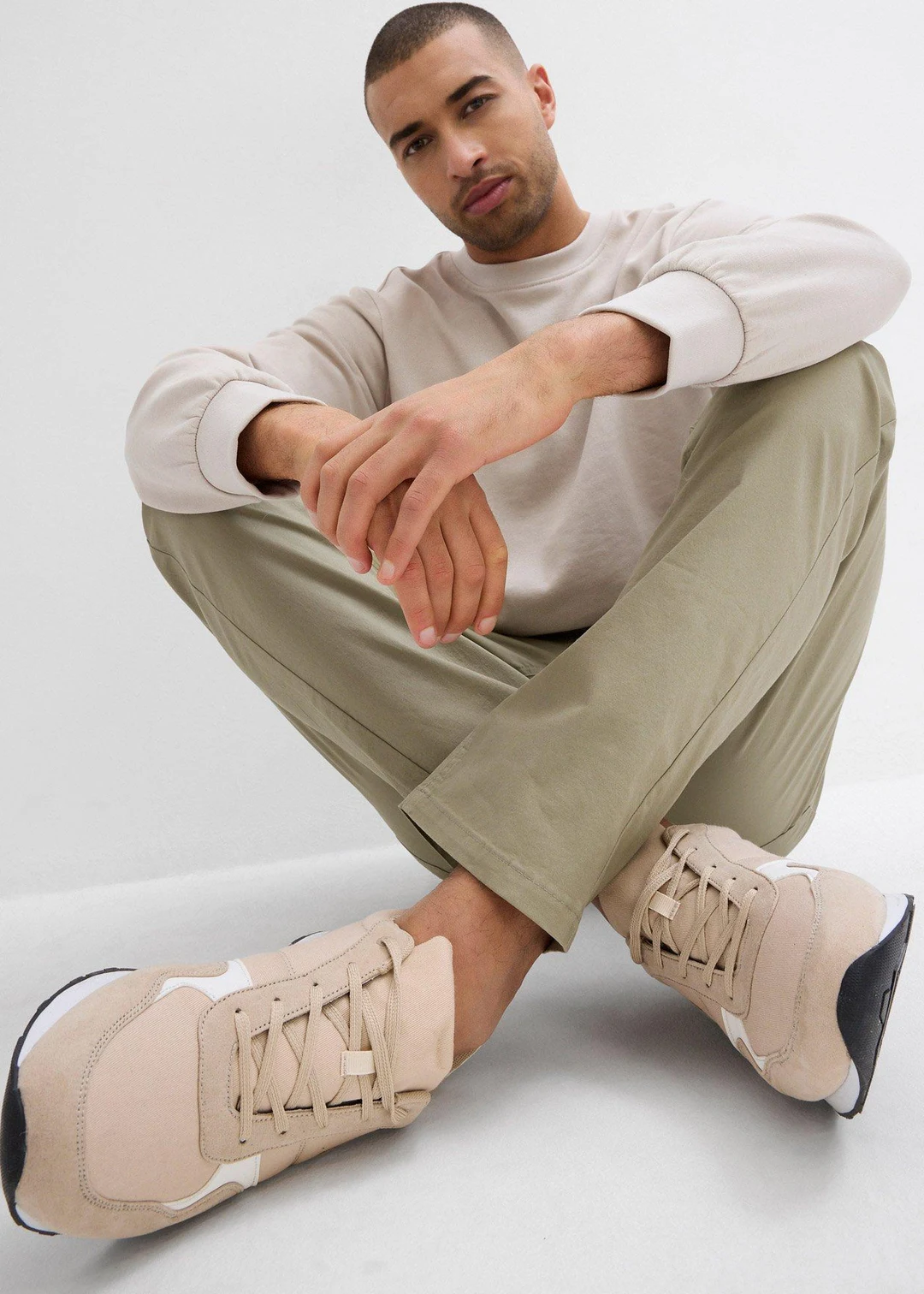 Pantalon jogger droit et extensible, regular - 3
