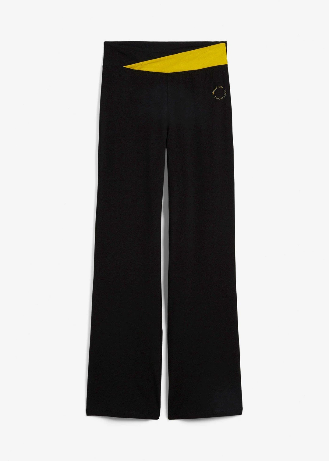 Pantalon de sport en coton, jambes évasées