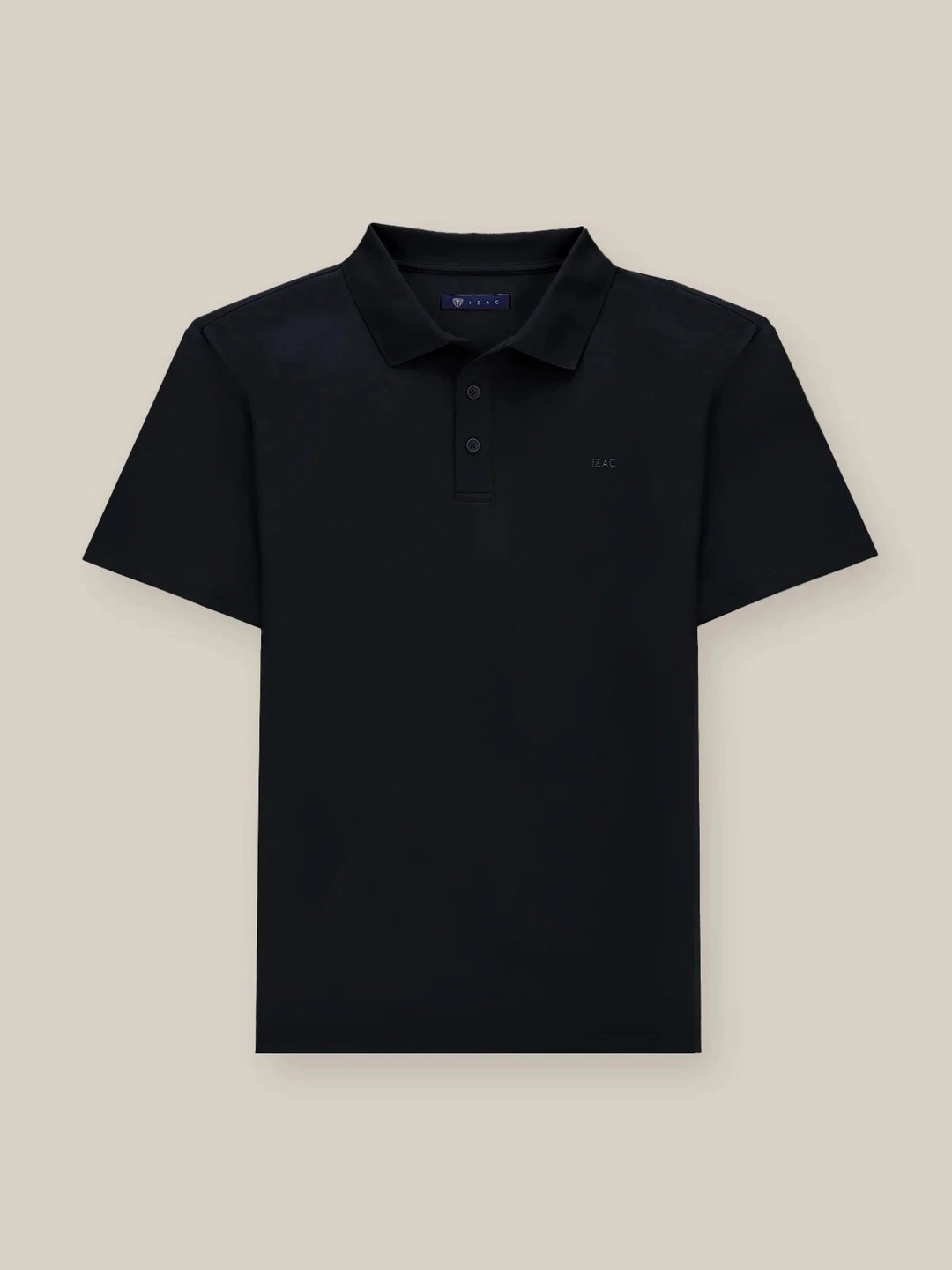 IZAC - Polo boutonné noir