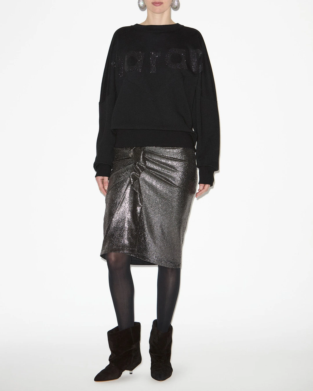 Sweatshirt Houston - Femme - Noir - Taille 36 - Marant Étoile - 3