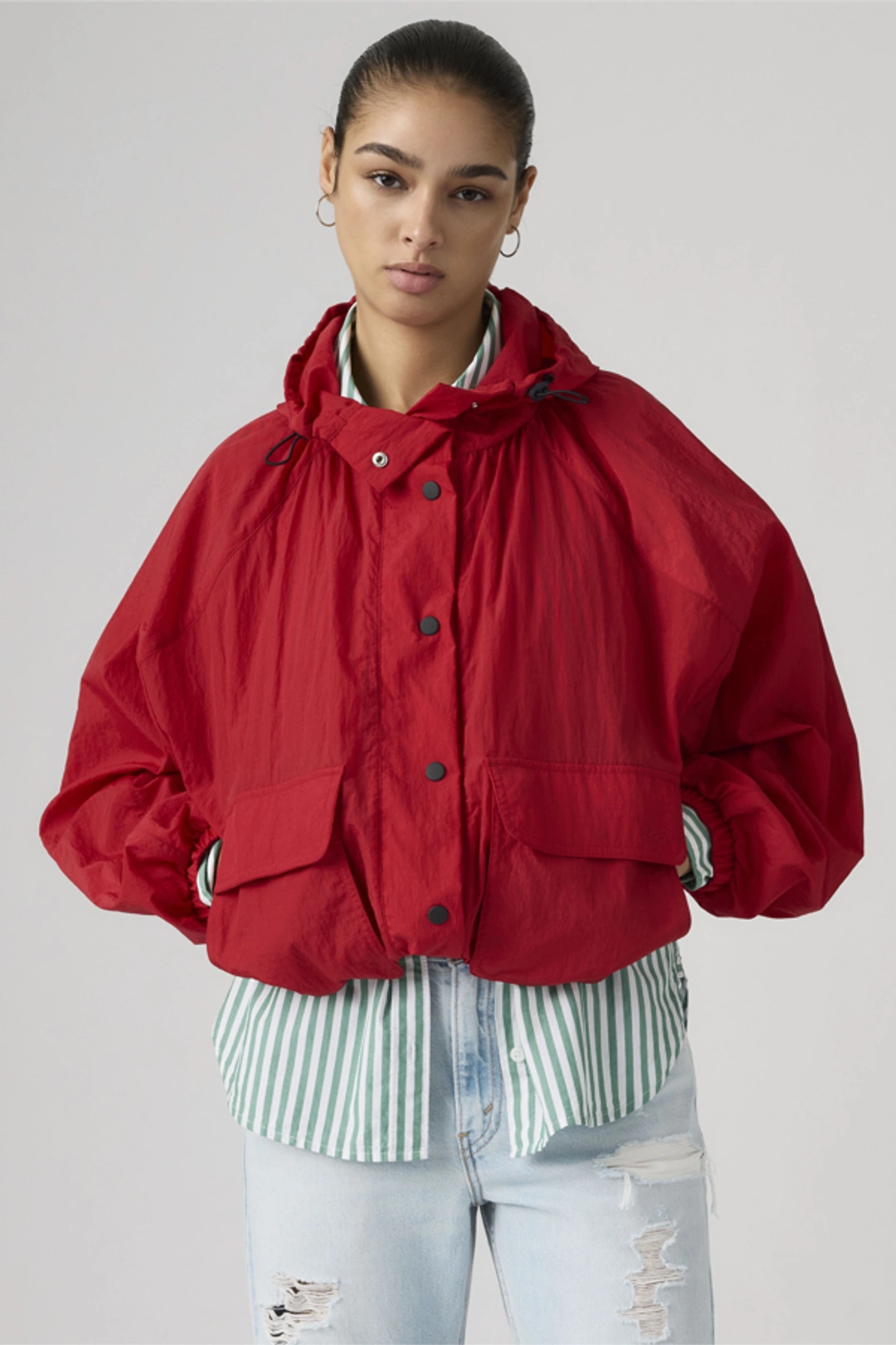 Levi's Parka Blouson Simone - Femme - Rouge / Urban Red - XS