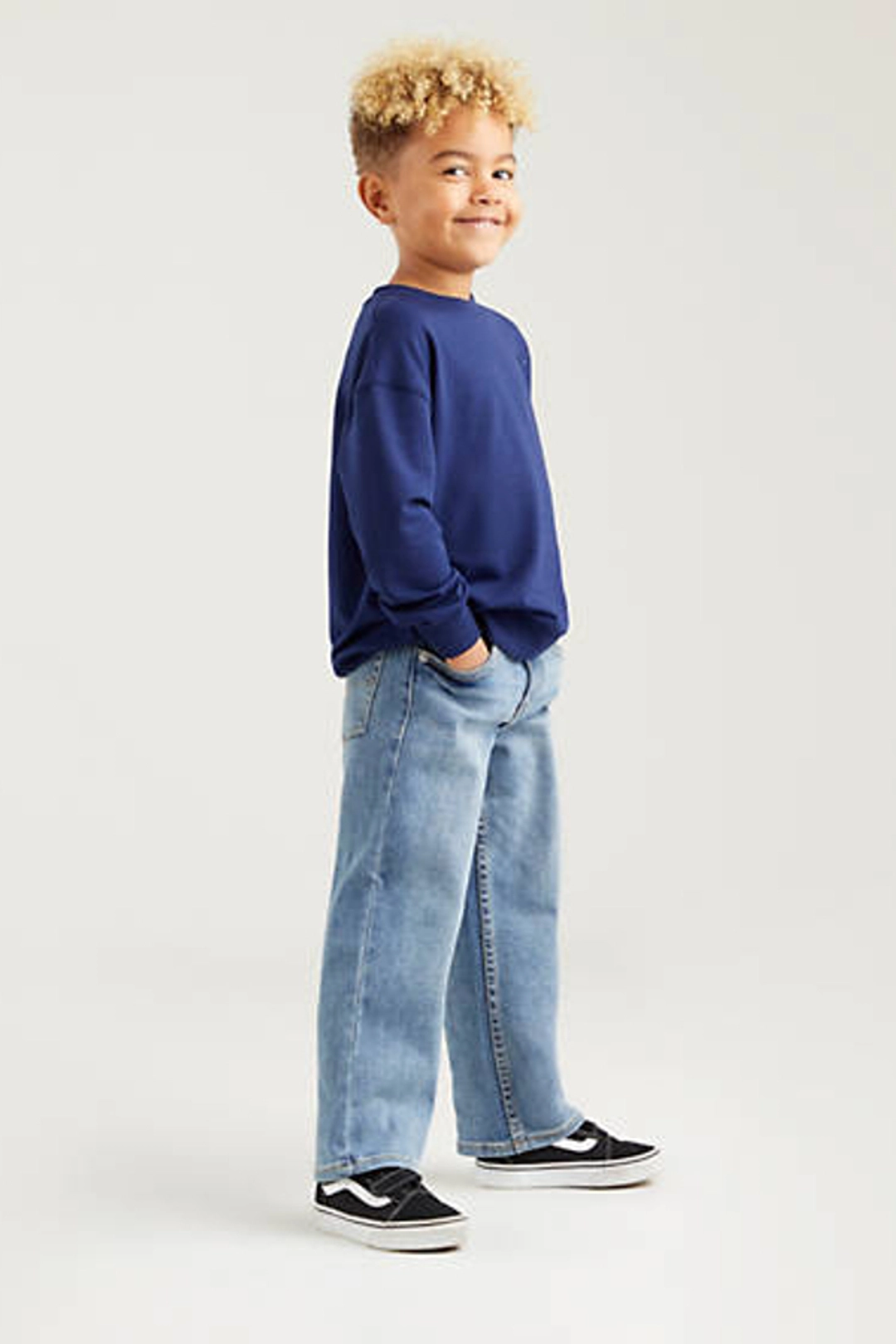 Levi's Teenager Stay Loose Tapered Fit Jeans - Homme - Bleu / Baby Blue Essentials - 16A