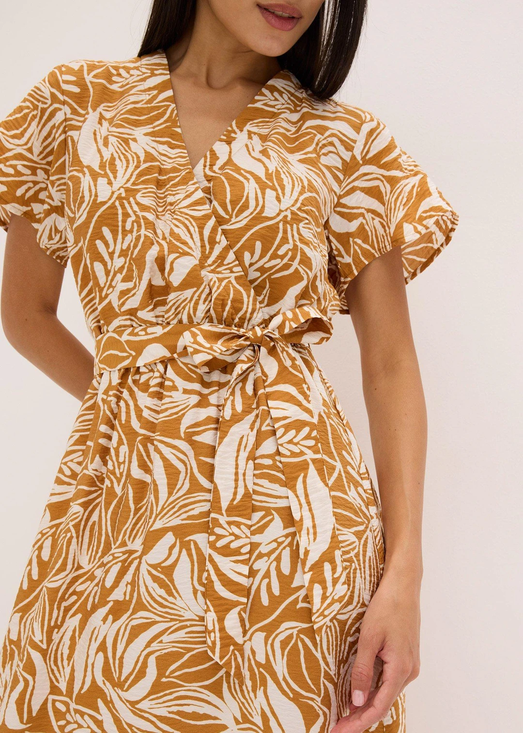 Robe longue imprimée en viscose mélangée - 3