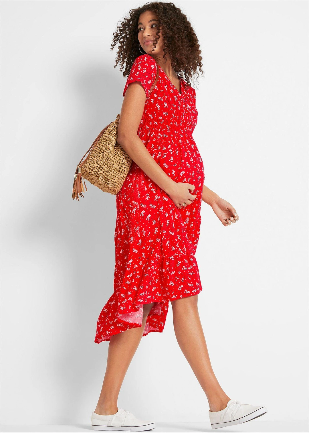 Robe de grossesse et d’allaitement en crêpe