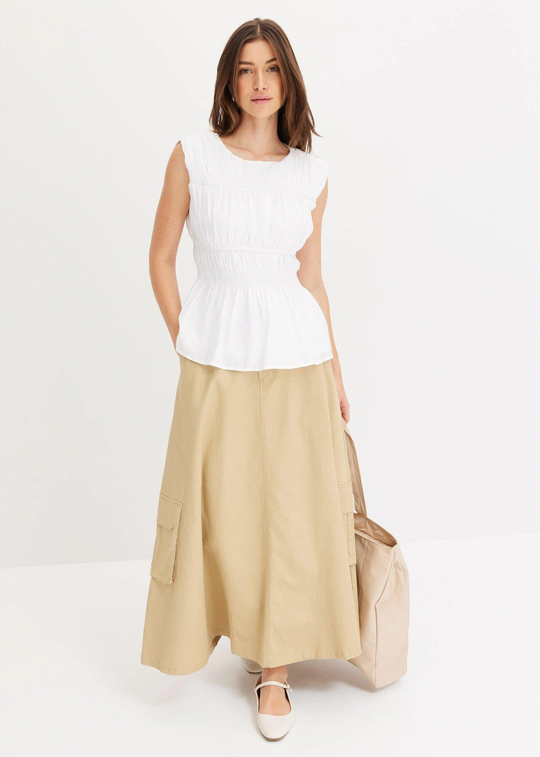 Jupe cargo 100% coton