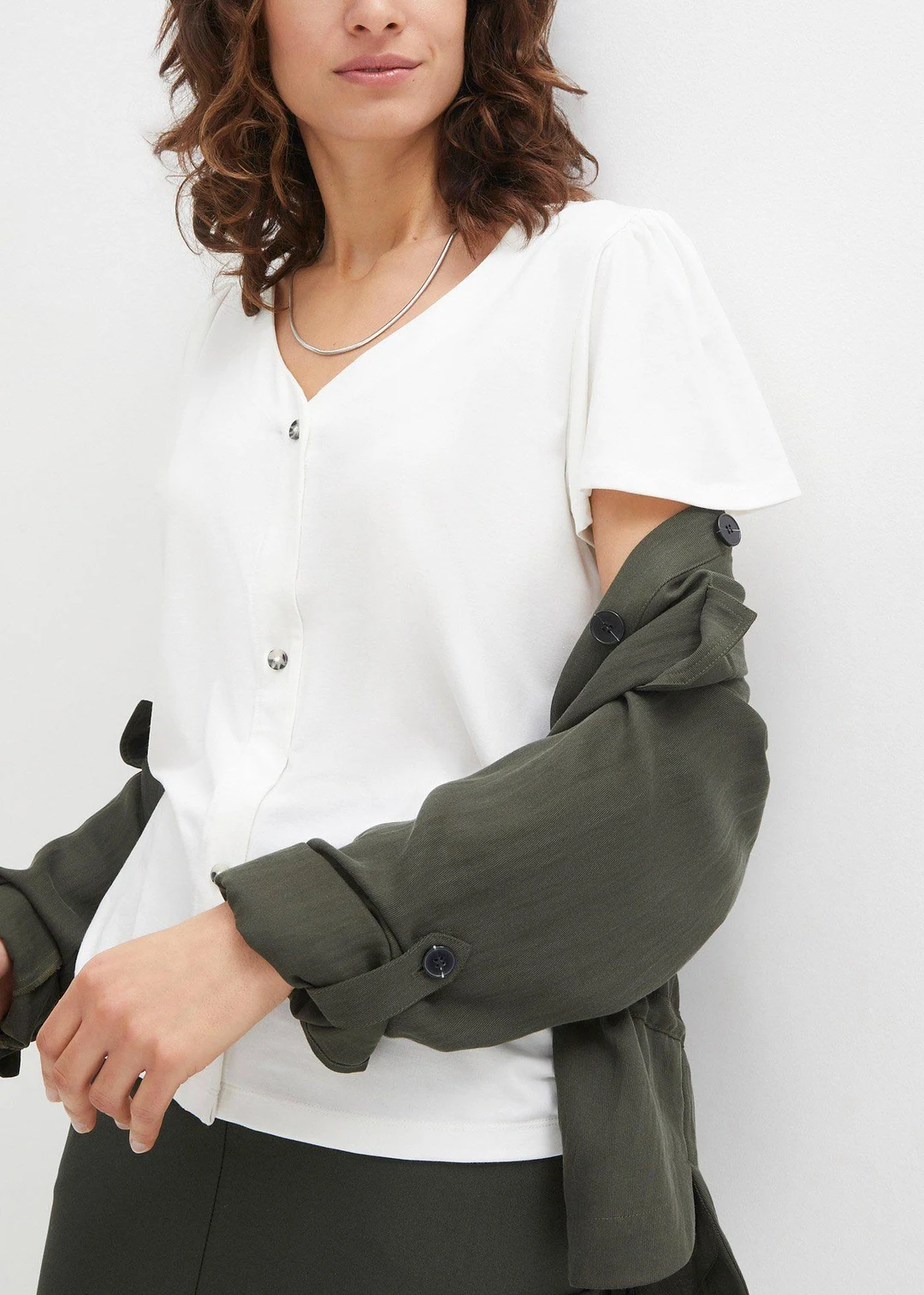 T-shirt boutonné