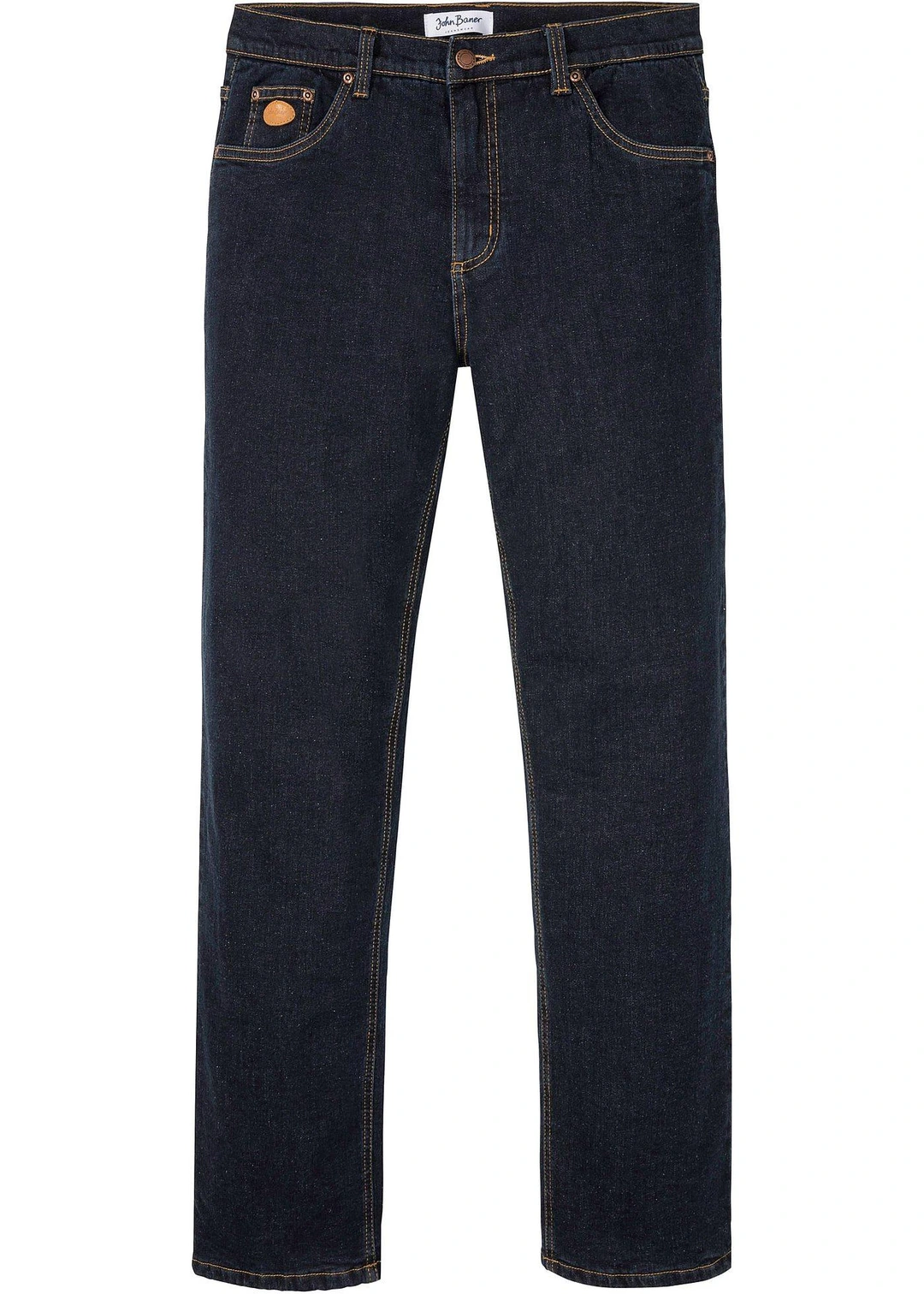 Jean extensible classique à doublure thermique en polaire