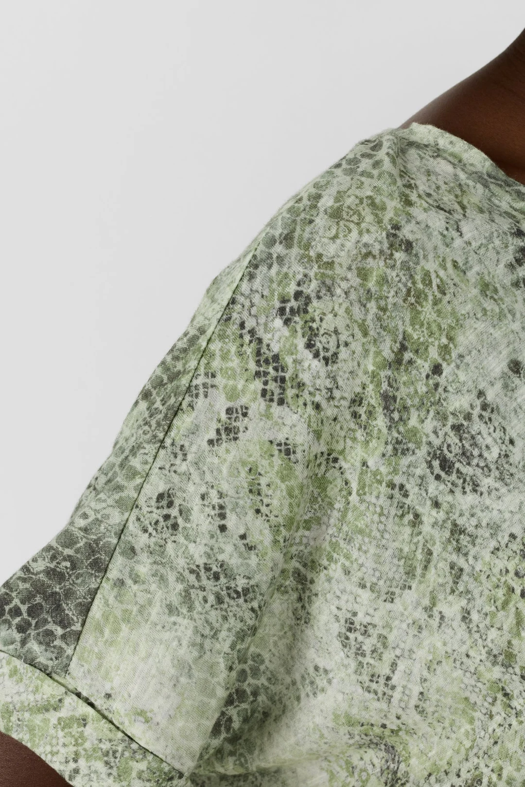 T-shirt oversize imprimé python - MARIEL - Vert Kaki - 3