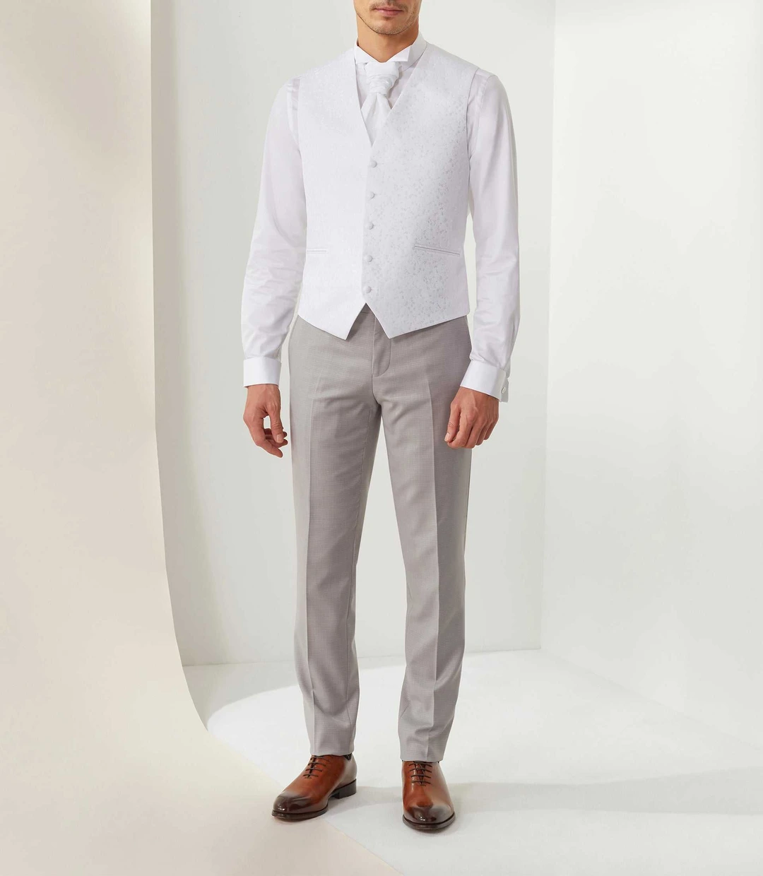 IZAC - Gilet cérémonie blanc ''Loic''