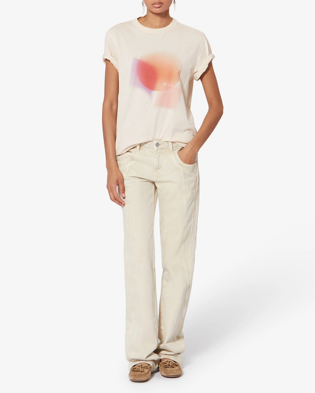 Tee Shirt Zewel - Femme - Rose - Taille XL - Marant Étoile - 4