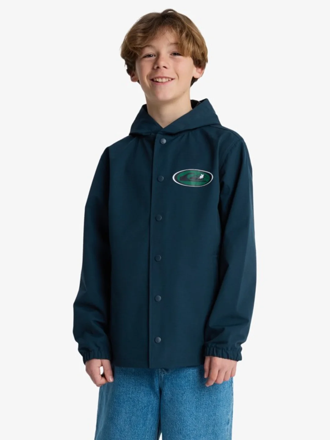 Rain Cloud - Veste coupe-vent à capuche pour Garçon 8-16 Noir