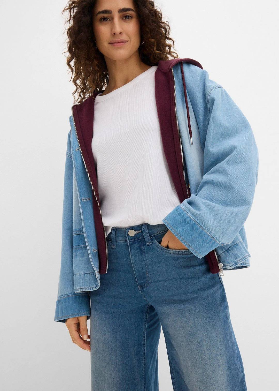 Jupe-culotte en jean ultra-doux - 3