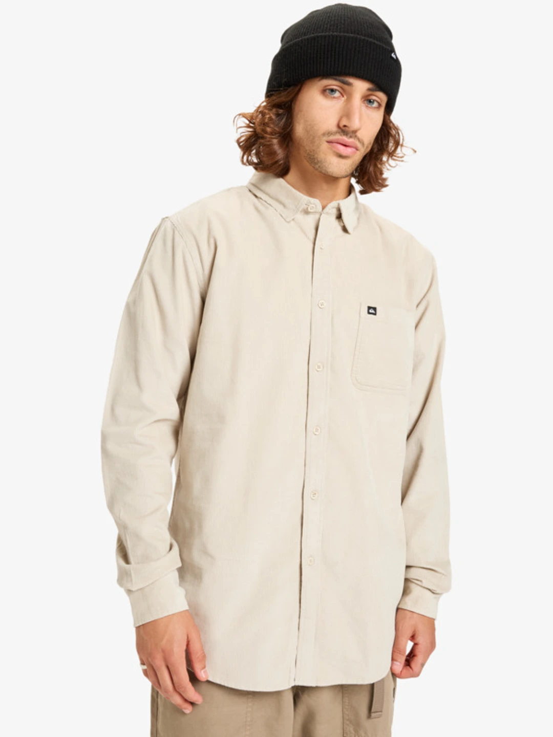 Smoke Trail Cord - Chemise manches longues pour Homme Gris