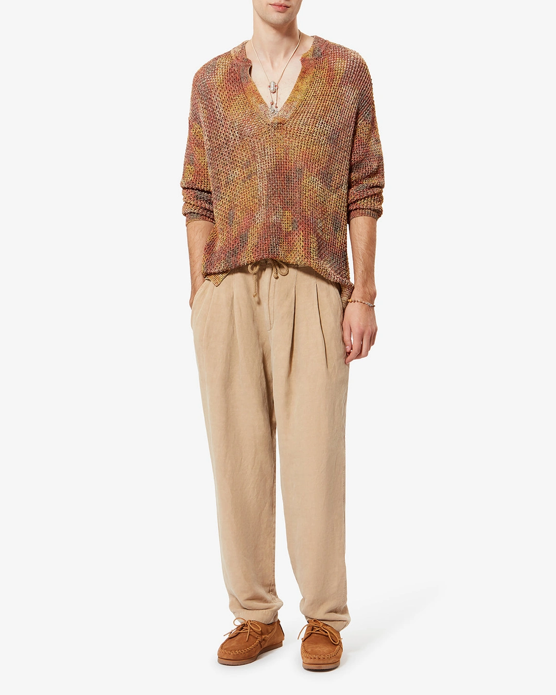 Pull Raoul - Homme - Orange - Taille L - 4