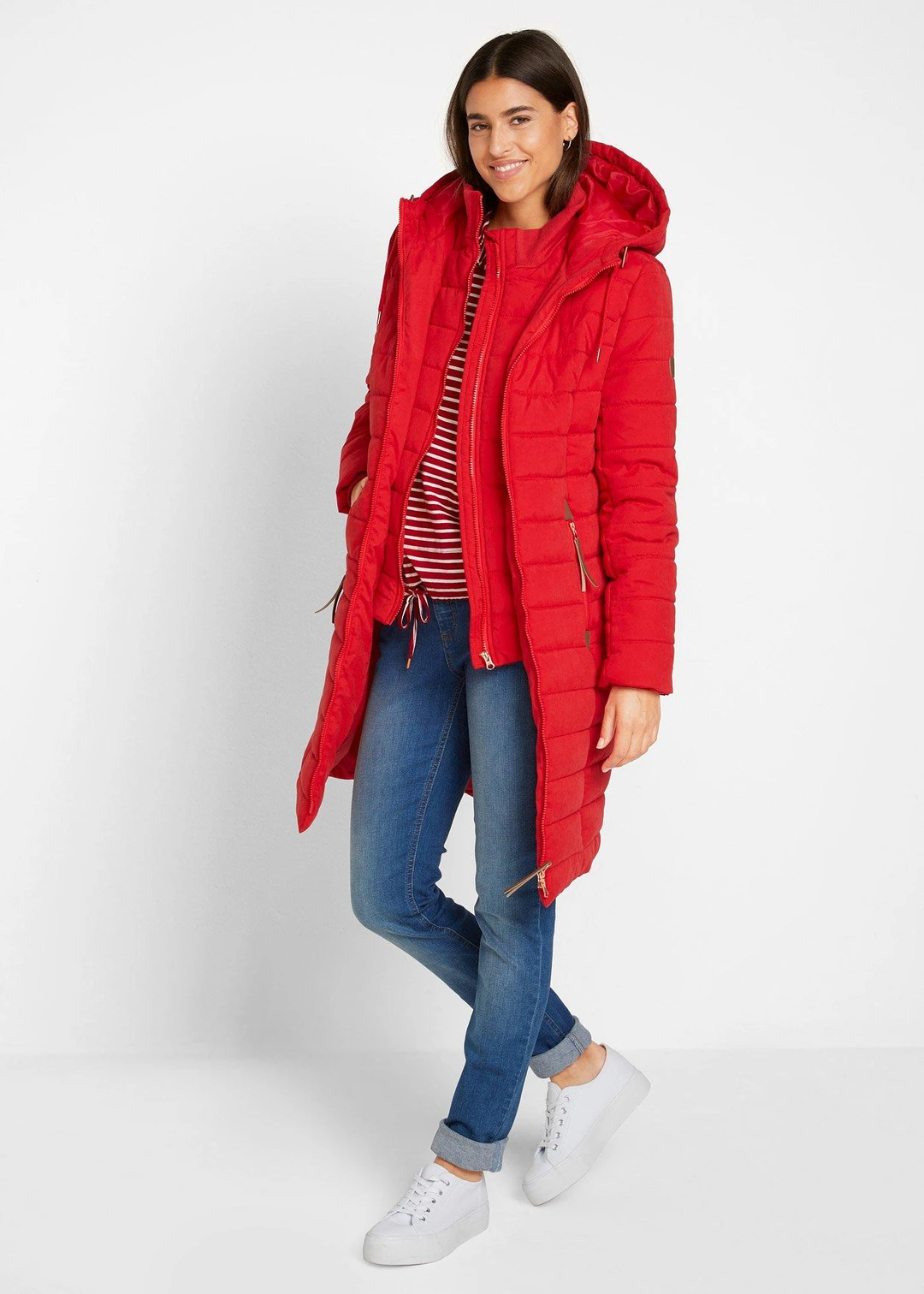 Doudoune longue, style 2 en 1 - 2