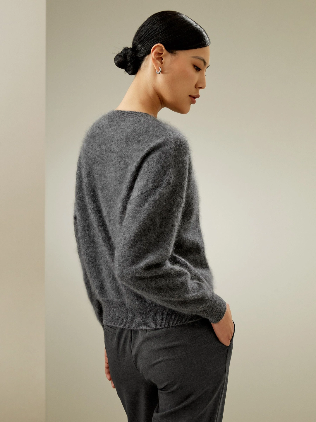 LILYSILK Pull 100 Cachemire Femme Parfait Pour Toutes Les Occasions Cachemire De Première Qualité Douceur Contre La Peau Blanc Xl