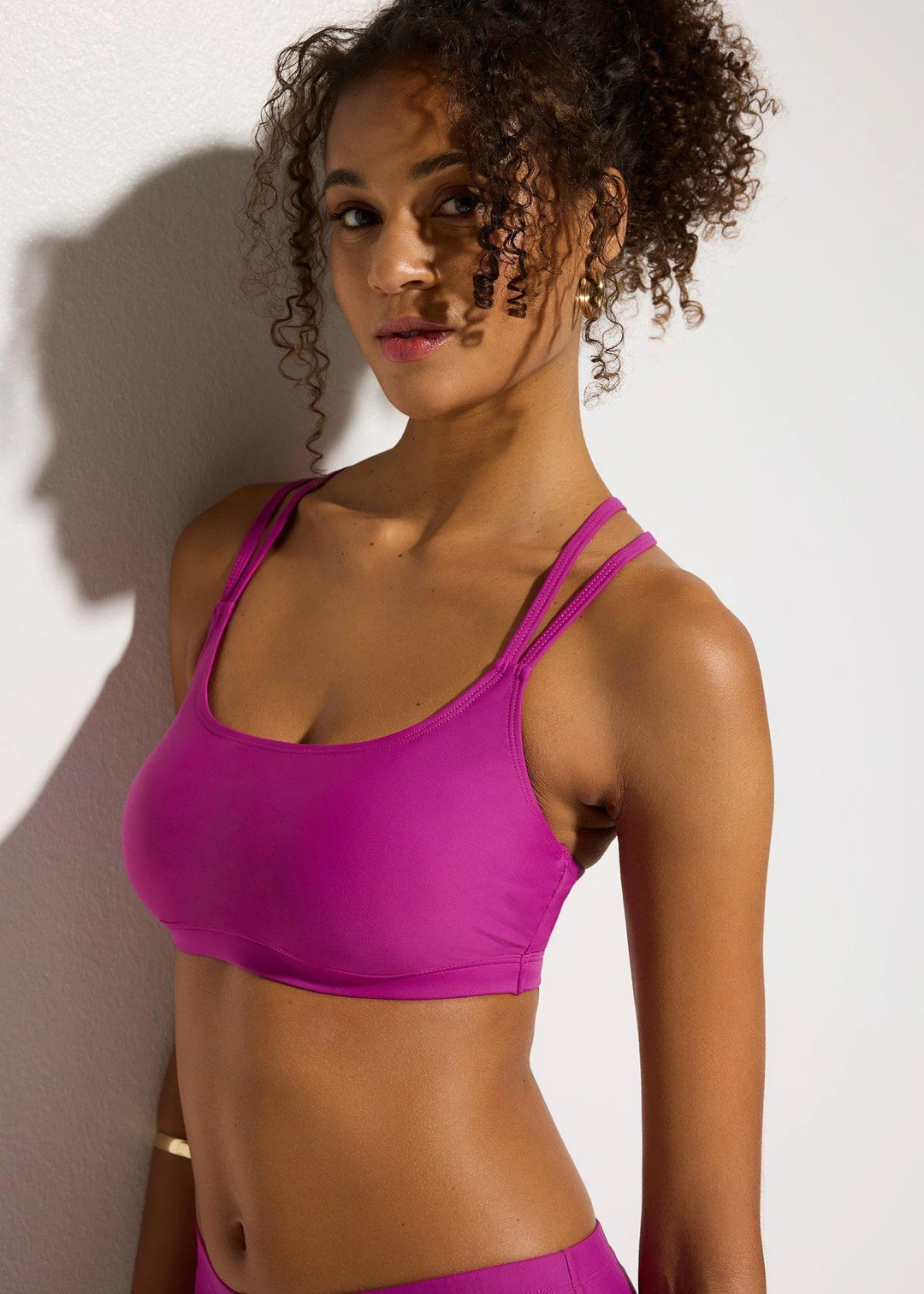 Haut de maillot brassière à bretelles croisées - 3