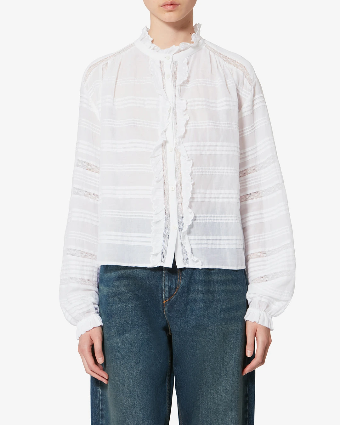 Blouse Peline - Femme - Blanc - Taille 42 - Marant Étoile - 5