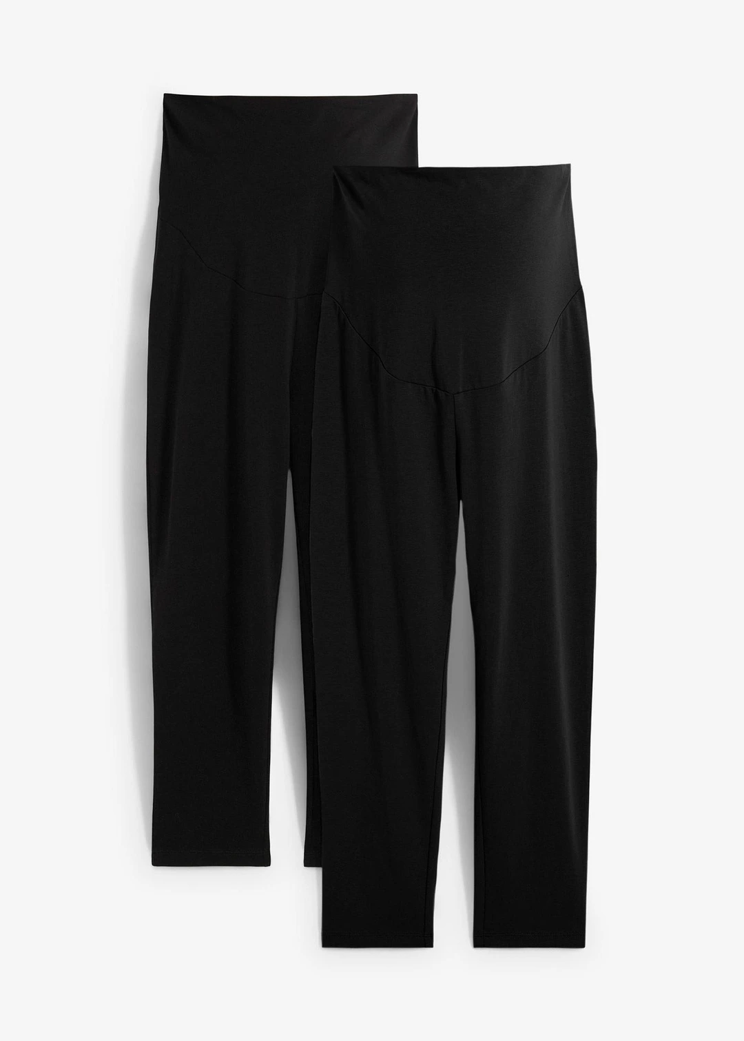 Lot de 2 leggings de grossesse, longueur 3/4