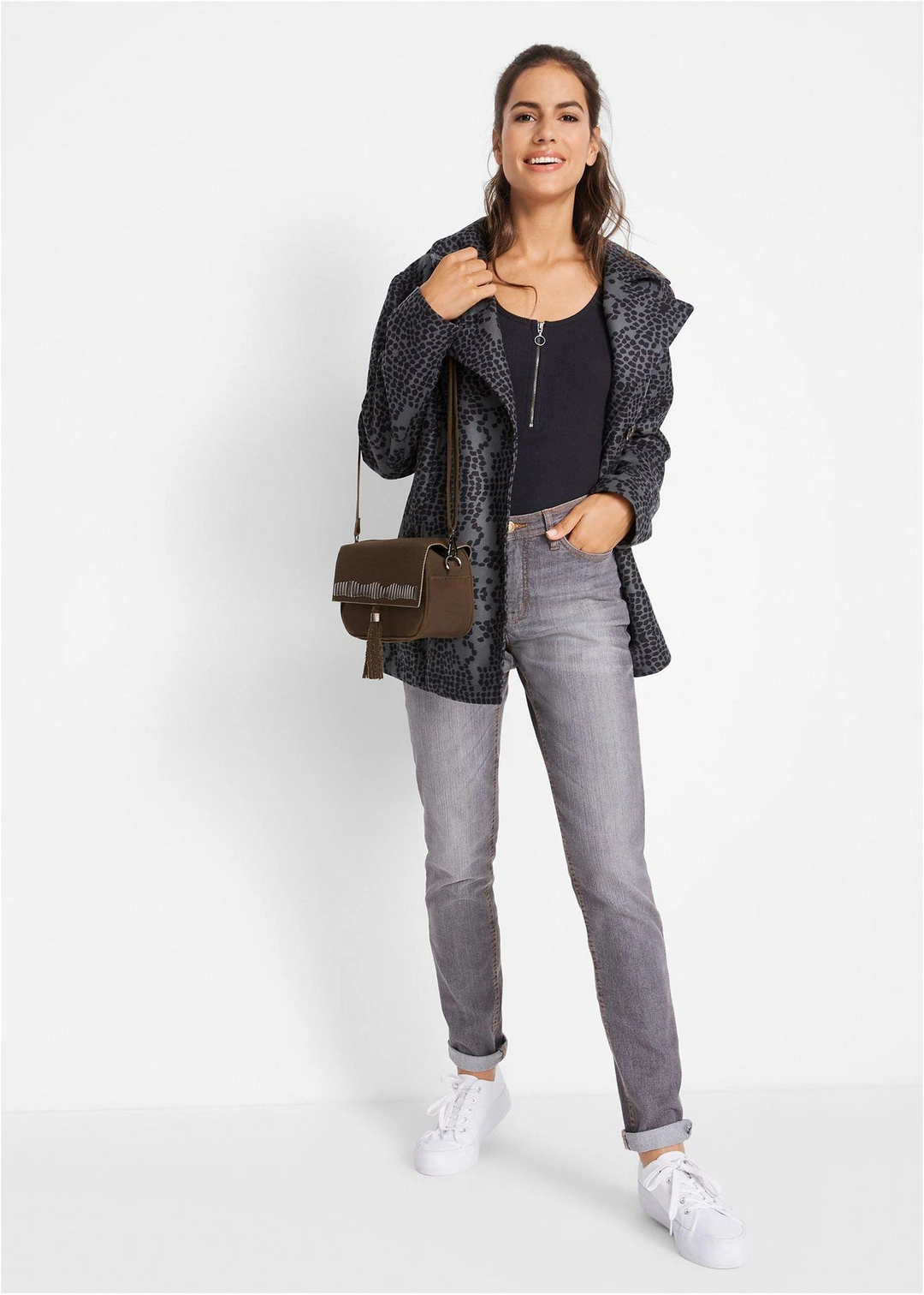 Jean Mom extensible et confortable, taille mi-haute - 2
