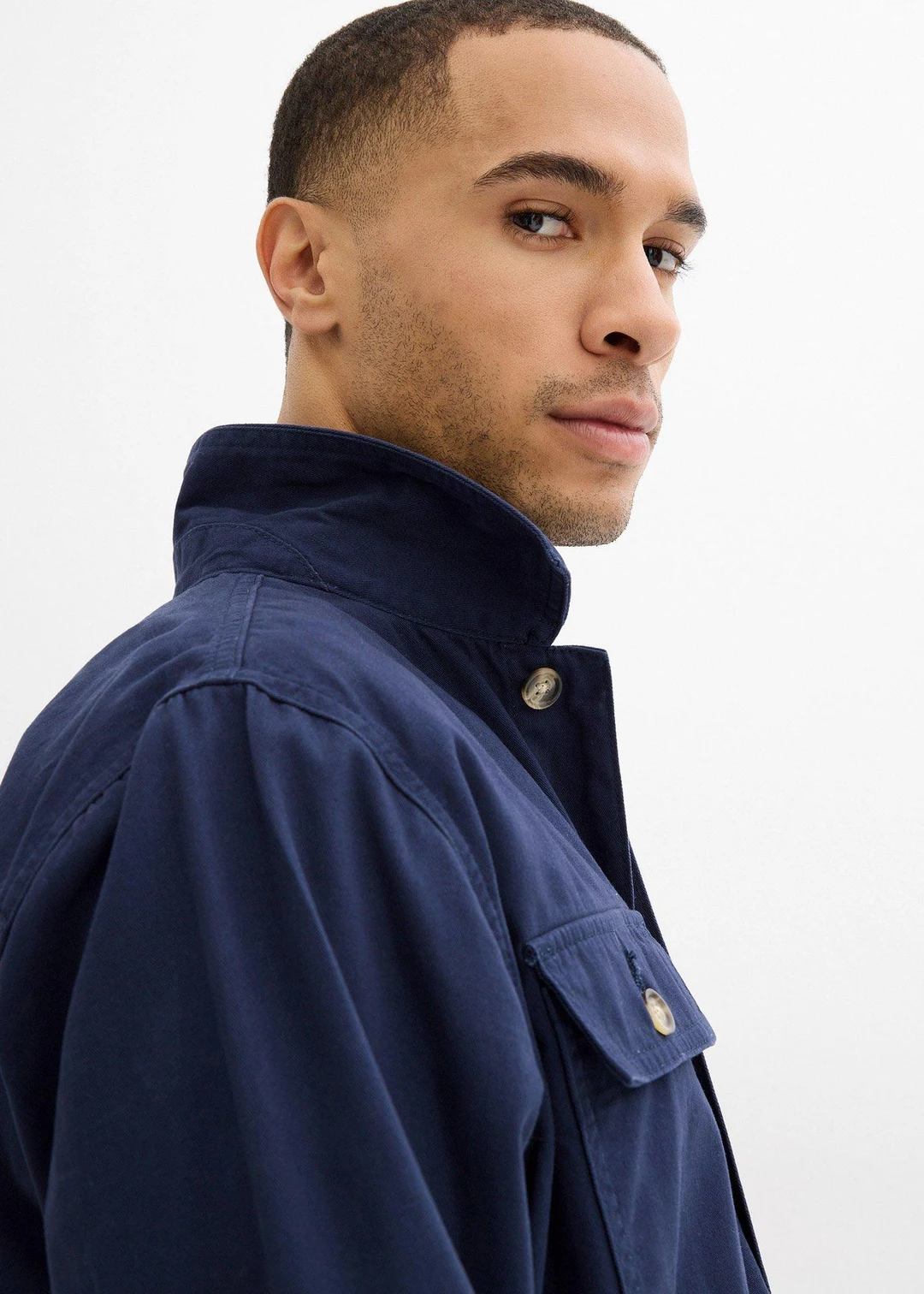 Veste ample de mi-saison en twill